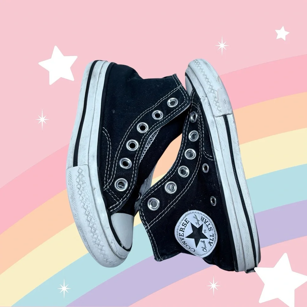 Converse Black and White High-Tops